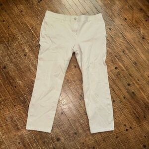 Chico’s tan So slimming 2/12 travelcore business casual slacks